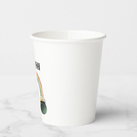 *~* IRISH IRLAND Patriot Rainbow Pot Gold Pappbecher (Links)