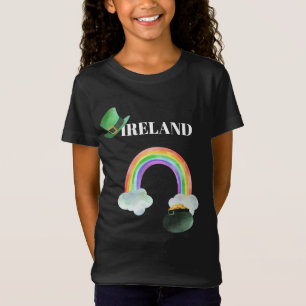 *~* IRISH IRLAND Rainbow Pot of Gold Girl T - Shir T-Shirt