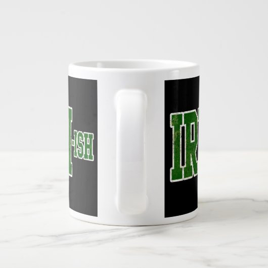 Irish-ish, Funny St. Patrick's Day Jumbo-Tasse (Rückseite)