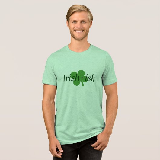 Irish-ish Niedlich St. Patrick's Day Tri-Blend Shirt (Vorderseite voll)