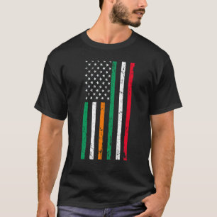 Irish Italian American Flag Irland Italien USA Pri T-Shirt