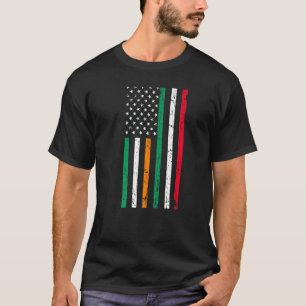 Irish Italian American Flag Irland Italien USA Pri T-Shirt