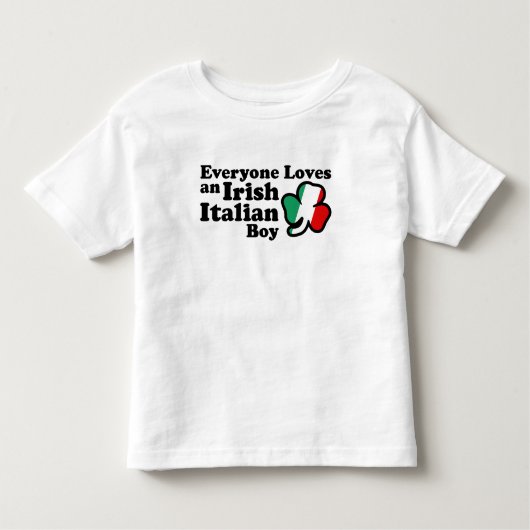 Irish Italian Boy Kleinkind T-shirt (Vorderseite)
