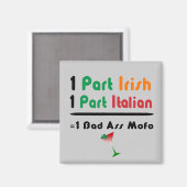 Irish Italian Funny Kühlschrankmagnet (Vorderseite/Rückseite)