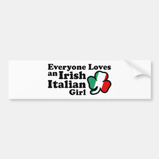Irish Italian Girl Autoaufkleber