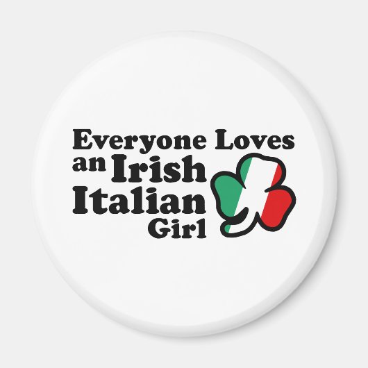 Irish Italian Girl Magnet (Vorne)