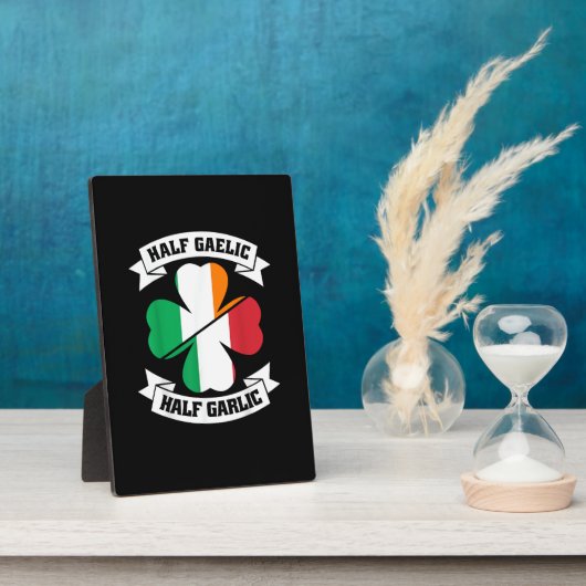 Irish Italian Half Gaelic Half Knolic Saint Patric Fotoplatte (Seite)