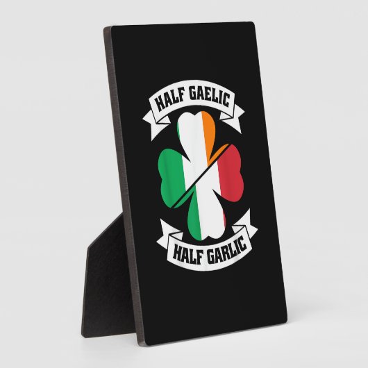 Irish Italian Half Gaelic Half Knolic Saint Patric Fotoplatte (Seite)