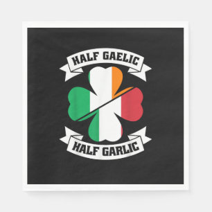Irish Italian Half Gaelic Half Knolic Saint Patric Serviette