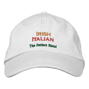IRISH ITALIAN ST. PATRICK'S DAY BESTICKTE KAPPE