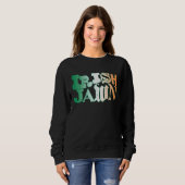 Irish Jawn Philly St Patrick s Day Wavy Irish Flag Sweatshirt (Vorne ganz)