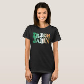 Irish Jawn Philly St Patrick s Day Wavy Irish Flag T-Shirt (Vorne ganz)