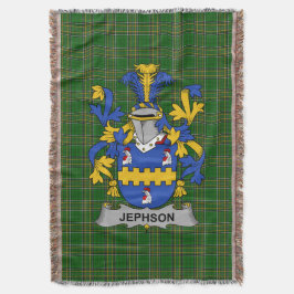 Irish Jephson Coat of Arms Familienwappen Irland Decke