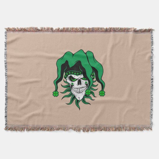 Irish Jester Skull Decke (Vorderseite)