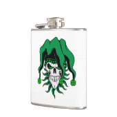 Irish Jester Skull Flachmann (Links)