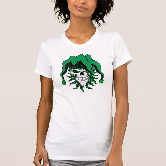 Irish Jester Skull T-Shirt (Vorderseite)
