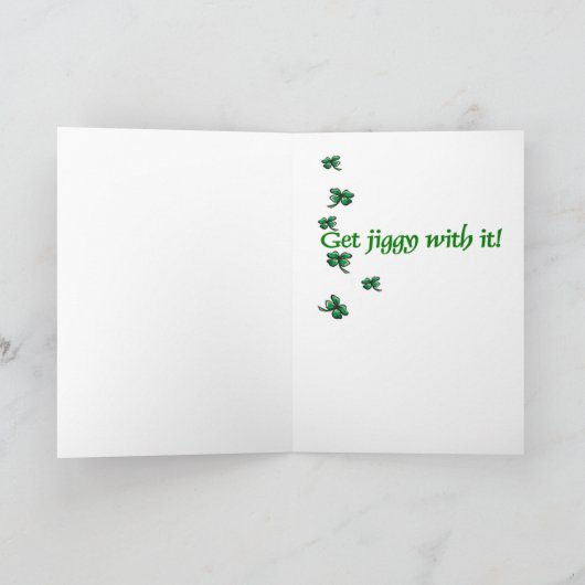 Irish Jig Greeting Cards Karte (Innenseite)