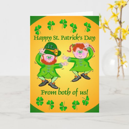 Irish Jig Greeting Cards Karte (Gelbe Blume)