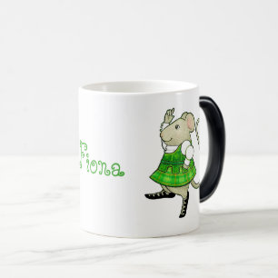 IRISH JIG MAUS Morphing Becher + Text Verwandlungstasse