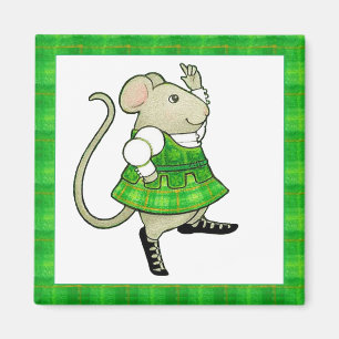 IRISH JIG MAUS Quadratischer Magnet II