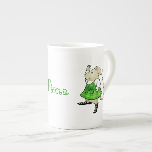 IRISH JIG MAUSKNOCHEN China Tasse + Text (Vorderseite Rechts)