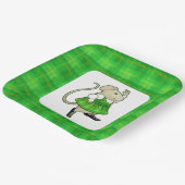 IRISH JIG MOUSE 9" Teller auf dem 9" Square Paper (Gewinkelt)