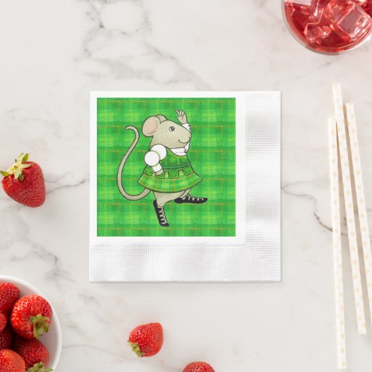IRISH JIG MOUSE Cocktail Papier Napkins Serviette (Beispiel)