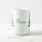 IRISH JIG MOUSE hohe weiße Tasse + Text (Mittel)
