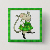 IRISH JIG MOUSE Square Button Button II (Vorderseite)