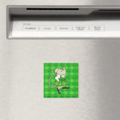 IRISH JIG MOUSE Square Magnet (In Situ (Geschirrspüler))
