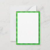 IRISH JIG MOUSE St. Patrick's 3.5x2.5 Flachkarte Mitteilungskarte (Rückseite)