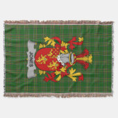 Irish Jones Coat of Arms Familienwappen Irland Decke (Vorderseite)