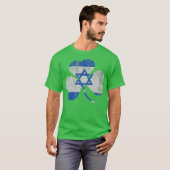 Irish jüdisches Kleeblatt St Patricks Day T-Shirt (Vorne ganz)