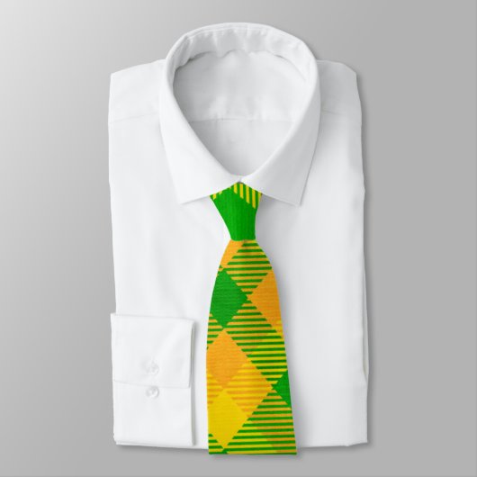 Irish Kariert St Patrick's Day Pattern Krawatte (Gebunden)