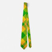 Irish Kariert St Patrick's Day Pattern Krawatte (Vorderseite)
