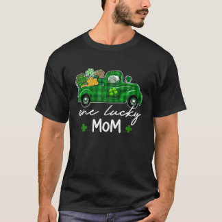 Irish Kariert Truck Kleeblatts St Patrick's Day On T-Shirt