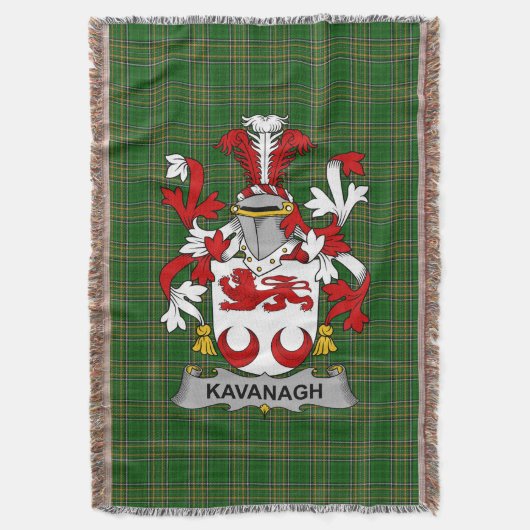Irish Kavanagh oder Cavanagh Coat of Arms Family C Decke (Vorderseite Vertikal)