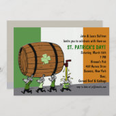 Irish Keg Party Einladung (Vorne/Hinten)