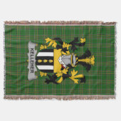 Irish Kelleher oder O_Kelleher Coat of Arms Family Decke (Vorderseite)