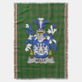 Irish Kelly oder O_Kelly Coat of Arms Familienwapp Decke (Vorderseite Vertikal)