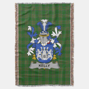 Irish Kelly oder O_Kelly Coat of Arms Familienwapp Decke