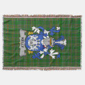 Irish Kelly oder O_Kelly Coat of Arms Familienwapp Decke (Vorderseite)