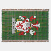 Irish Keogh oder McKeogh Coat of Arms Familienwapp Decke (Vorderseite)
