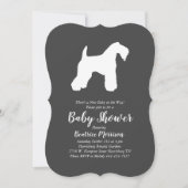 Irish Kerry Blue Te Dog Baby Shower Gender Neutral Einladung (Vorderseite)