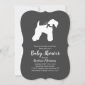 Irish Kerry Blue Te Dog Baby Shower Gender Neutral Einladung (Vorderseite)