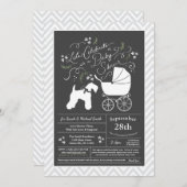 Irish Kerry Blue Terrier Baby Shower Einladung (Vorne/Hinten)