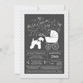 Irish Kerry Blue Terrier Baby Shower Einladung