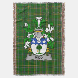 Irish Kidd Coat of Arms Familienwappen Irland Decke