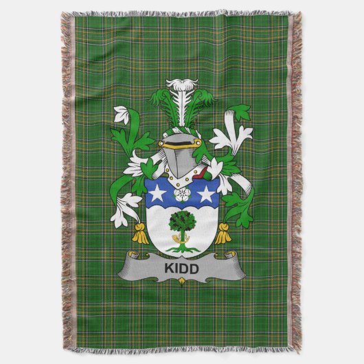 Irish Kidd Coat of Arms Familienwappen Irland Decke (Vorderseite Vertikal)