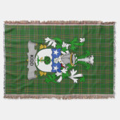 Irish Kidd Coat of Arms Familienwappen Irland Decke (Vorderseite)